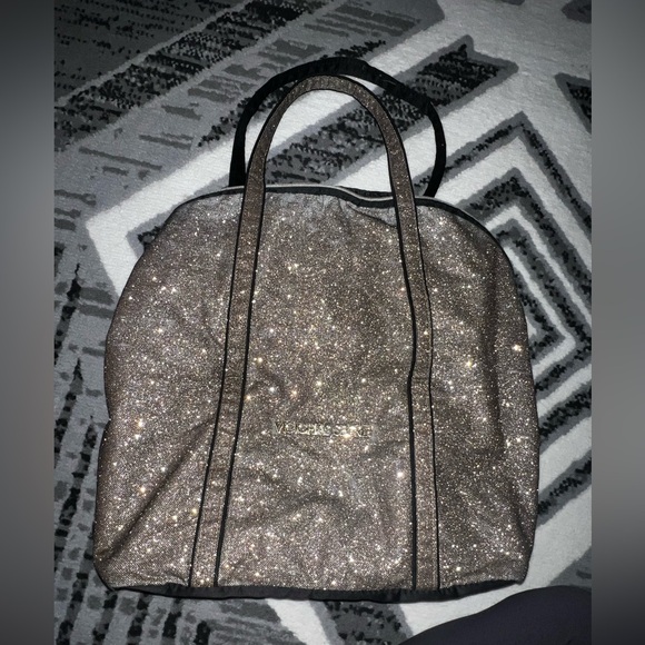 Victoria's Secret Glittering Gold Tote - Picture 1 of 8